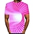 billiga T-shirts och brottarlinnen till herrar-Herr T-shirt 3D-tryck Grafisk 3D Plusstorlekar Rund hals Dagligen Kortärmad Blast Grundläggande Grön Blå Purpur