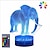billige Dekor- og nattlys-3d-illusjon nattlampe-elefantlampe med fjernkontroll&amp;amp;amp; berøringsbryter 16 farger hjem dekor gave til barn