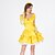 cheap Movie &amp; TV Theme Costumes-Princess Belle Dress Flower Girl Dress Women&#039;s Movie Cosplay A-Line Slip Cosplay Vacation Dress Yellow Dress Gloves Headwear Carnival Masquerade Polyester Tulle