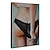 cheap People Paintings-Oil Painting Hand Painted Vertical People Nude Modern Rolled Canvas (No Frame)