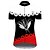 cheap Men&#039;s Clothing Sets-21Grams Women&#039;s Short Sleeve Cycling Jersey with Shorts Summer Black / Red Patchwork Floral Botanical Bike Clothing Suit 3D Pad Ultraviolet Resistant Quick Dry Breathable Reflective Strips Sports