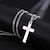cheap Necklaces-Personalized Customized Necklace Name Necklace Titanium Steel Classic Name Engraved Cross Gift Festival 1pcs Silver Gold Black / Laser Engraving