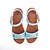 cheap Women&#039;s Sandals-Women&#039;s Sandals Flat Sandals Daily Summer Flat Heel Open Toe Casual PU Magic Tape Black White Blue