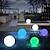 abordables Eclairages immergés-LED RGB piscine flottante lumières changement de couleur LED éclairage extérieur piscine balle avec télécommande IP65 étanche jouets de bain pour plage jardin étang décoration 1 pc 6 pcs