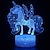 cheap Décor &amp; Night Lights-Toys Unicorn Gifts Night Lights for Kids Christams Gifts Birthday  3D Illusion Lamp Animal Light Led Desk Lamps for Boys Girls
