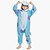cheap Kigurumi Pajamas-Kid&#039;s Kigurumi Pajamas Monster Blue Monster Animal Onesie Pajamas Polar Fleece Blue Cosplay For Boys and Girls Animal Sleepwear Cartoon Festival / Holiday Costumes / Leotard / Onesie