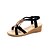 cheap Women&#039;s Sandals-Women&#039;s Sandals Wedge Sandals 2021 Wedge Heel Open Toe Vintage Minimalism Daily Walking Shoes Synthetics Black Beige