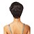 halpa Synteettiset trendikkäät peruukit-Synteettiset peruukit Laineita Matta Sivuosa Peruukki Lyhyt Musta Synteettiset hiukset 6 inch Naisten Muodikas malli Seksikäs nainen erinomainen Musta