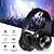 cheap On-ear &amp; Over-ear Headphones-B39 Colorful Wireless Bluetooth Headset LED Light Head-mounted HiFi Bass Stereo Sound Effect Bluetooth 5.0 Headphone