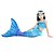 cheap Swimwear-Kids Girls&#039; Three Piece Swimwear Children&#039;s Day Color Block Active Lace up Bathing Suits 3-10 Years Blue