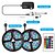 preiswerte Strisce LED-Intelligent Dimming App Control Flexible Led Strip Lights 10M (2x5M) 2835 RGB SMD IR 24 Key Controller with 12V 2A Adapter Kit
