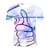 abordables niño 3d camisetas-Niños Chico Día del Niño Camiseta Manga Corta Verde Trébol Blanco Arco Iris Impresión 3D de impresión en 3D Bloque de color 3D Unisexo Estampado Básico Casual Ropa de calle Deportes 2-12 años