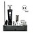 baratos Máquina de cortar cabelo-5 em 1 máquina de cortar cabelo recarregável cordless grooming kit para homens barba trimmer nariz aparador de pêlos dual shaver