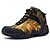 voordelige Sport- &amp; Outdoorschoenen-Voor heren Wandelschoenen waterdicht Ademend Comfortabel Slijtvastheid High-Top camouflage Kamperen&amp;Wandelen Jagen Weefsel Herfst Winter Zomer Geel Grijs / Ronde Teen