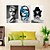 cheap Prints-3 Panel Wall Art Canvas Prints Painting Artwork Picture Portrait Woman Butterfly Home Decoration Décor Stretched Frame / Rolled