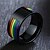 cheap Costumes Jewelry-Ring Rainbow Steel Stainless For LGBT Pride Cosplay Women&#039;s Men&#039;s Costume Jewelry Fashion Jewelry