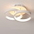 cheap Dimmable Ceiling Lights-1-Ligh 22.5cm LED Ceiling Light Modern Simple Style Bedroom Living Room Creative Personality Geometric Shapes Dimmable Metal Porch Into The Door Lighting 18W