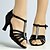 cheap Latin Shoes-Women&#039;s Latin Shoes Heel Cuban Heel Black Brown