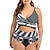 cheap Wetsuits &amp; Diving Suits-Women&#039;s One Piece Swimsuit Padded Swimwear Swimwear Black / White UV Sun Protection Quick Dry Breathable Sleeveless - Swimming Water Sports Summer Plus Size / Elastane / Stretchy
