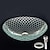 abordables Lavabos de cubeta-Round Basin Sink 16.5 inches, Tempered Glass Crystal Vessel Sink with Pop Up Drain and Mounting Ring, Washroom Art Basin Countertop Artistic Above Counter Vanity Bowl