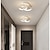 cheap Dimmable Ceiling Lights-1-Ligh 22.5cm LED Ceiling Light Modern Simple Style Bedroom Living Room Creative Personality Geometric Shapes Dimmable Metal Porch Into The Door Lighting 18W