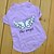 abordables Vêtements pour chiens-Chat Chien Tee-shirt Ange et Diable Cosplay Mariage Vêtements pour Chien Vêtements pour chiots Tenues De Chien Violet Vert Costume pour fille et garçon chien Coton XS S M L