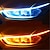 voordelige Autoverlichting overdag-2 stks 23 inch universele auto drl led strip flexibele vloeiende 150 leds richtingaanwijzers auto dagrijverlichting decoratie lichten waterdichte auto koplamp oppervlak buis licht neon
