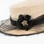 ieftine Pălării Party-Elegant Fibră naturală Palarie cu Floral 1 buc Casual / Purtare Zilnică Diadema