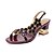 cheap Women&#039;s Sandals-Women&#039;s Sandals 2022 Rhinestone Crystal Sparkling Glitter Pumps Open Toe Casual Sweet Daily Party &amp; Evening PU Ankle Strap Summer Floral Green Purple Gold