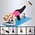 billige Yoga &amp; Pilates-Modstandsbånd - sæt 12 pcs 5 Stabelbare træningsbånd Døranker Ben Ankelstropper Sport TPE Hjemmearbejde Fitness Pilates Kraftig karabiner Styrketræning Muskelopbyggende vægttræning Muskelopbygning Til