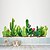 voordelige Decoratieve Muurstickers-Groene cactus planten muurstickers voor slaapkamer woonkamer eetkamer keuken kinderkamer diy vinyl muurstickers deur muurschilderingen 90x30 cm