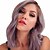 cheap Synthetic Trendy Wigs-Synthetic Wig Curly Matte Side Part Wig Long Dark Purple Synthetic Hair 14 inch Women&#039;s Ombre Hair curling Fluffy Purple