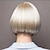 baratos peruca mais velha-perucas loira para mulheres peruca sintética encaracolado matte bob peruca curto branco cremoso cabelo sintético 6 polegadas design moderno feminino fácil vestir branco
