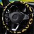 cheap Steering Wheel Covers-38cm Car Steering Wheel Covers Protector Glove Plush Sunflower  Shoulder Sleeves