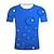halpa Yläosat-Lapset Poikien T-paita Geometrinen ulko- 3D-tulostus Lyhythihainen Aktiivinen 3-12 vuotta Kesä Apila Sininen Purppura