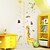 cheap Decorative Wall Stickers-Kids Height Chart Wall Sticker Decor Cartoon Giraffe Height Ruler Wall Stickers Home Room Decoration Wall Art Sticker Poster 150x78cm