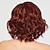baratos peruca mais velha-perucas vermelhas para mulheres peruca sintética encaracolada assimétrica peruca curta cor de vinho cabelo sintético 12 polegadas moda feminina design sintético cor de vinho