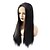 cheap Synthetic Lace Wigs-Synthetic Lace Front Wig Straight Gaga Middle Part Lace Front Wig Long Natural Black #1B Synthetic Hair 22-26 inch Women&#039;s Heat Resistant Women Hot Sale Black / Glueless