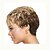 cheap Synthetic Trendy Wigs-Synthetic Wig kinky Straight Pixie Cut Wig Short Light Brown Synthetic Hair 12 inch Women&#039;s Simple Fashionable Design Women Brown