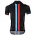 cheap Men&#039;s Jerseys-21Grams Men&#039;s Cycling Jersey Short Sleeve Bike Jersey Top with 3 Rear Pockets Mountain Bike MTB Road Bike Cycling UV Resistant Breathable Quick Dry Reflective Strips Blue White Black Blue Stripes