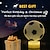 cheap Décor &amp; Night Lights-Soccer 3D LED Night Light 7 Colors Changing for Kid Girl Optical Illusion Lamp Nightlight for Bedroom Lamps with Remote Control USB Battery Power Holiday Home Decor Xmas Birthday Gifts