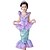cheap Movie &amp; TV Theme Costumes-The Little Mermaid Princess Dress Flower Girl Dress Girls&#039; Movie Cosplay A-Line Slip Vacation Dress Purple Dress Children&#039;s Day Masquerade Satin / Tulle