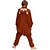cheap Kigurumi Pajamas-Kid&#039;s Kigurumi Pajamas Monkey Animal Onesie Pajamas Polar Fleece Brown Cosplay For Boys and Girls Animal Sleepwear Cartoon Festival / Holiday Costumes / Leotard / Onesie / Leotard / Onesie