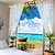 tanie gobelin krajobrazowy-okno krajobraz duży gobelin ścienny dekoracja koc kurtyna obrus piknikowy wiszący dom sypialnia salon akademik dekoracja poliester morze ocean plaża palma