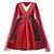 cheap Movie &amp; TV Theme Costumes-Princess Mulan Dress Flower Girl Dress Girls&#039; Movie Cosplay A-Line Slip Vacation Dress Red Dress Children&#039;s Day Masquerade Tulle Polyester
