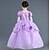 cheap Movie &amp; TV Theme Costumes-Princess Rapunzel Dress Flower Girl Dress Girls&#039; Movie Cosplay A-Line Slip Vacation Dress Purple Dress Children&#039;s Day Masquerade Tulle Polyester