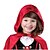 cheap Movie &amp; TV Theme Costumes-Little Red Riding Hood Dress Cloak Outfits Girls&#039; Movie Cosplay Cosplay Vacation Dress Red Dress Apron Cloak Children&#039;s Day Masquerade Polyester