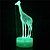 cheap 3D Night Lights-Giraffe 3D Night Light Table Desk Optical Illusion Lamps 16 Color Changing Lights