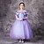 abordables Déguisements thème film et séries TV-Princesse Raiponce Robe Robe de demoiselle d&#039;honneur Fille Cosplay de Film Robe trapèze robe de vacances Violet Robe Le Jour des enfants Mascarade Tulle Polyester