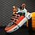 Χαμηλού Κόστους Ανδρικά Sneakers-Ανδρικά Αθλητικά Παπούτσια παπούτσια Ψηλά αθλητικά παπούτσια Μπάσκετ Βίντατζ Κλασσικό Καθημερινά Μικροΐνα Αναπνέει Δαντέλα μέχρι πάνω Μαύρο Πορτοκαλί Ουράνιο Τόξο Συνδυασμός Χρωμάτων